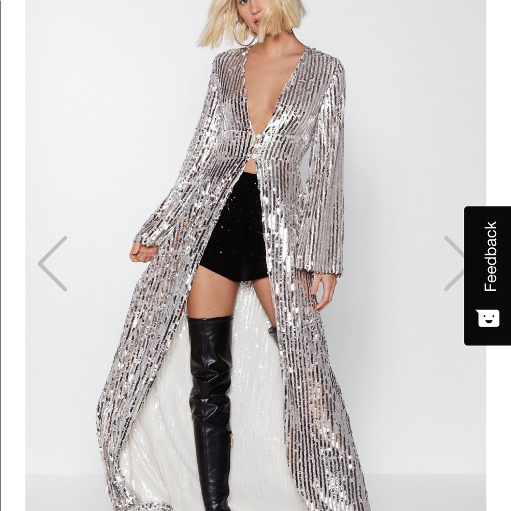 Nasty gal sequin duster